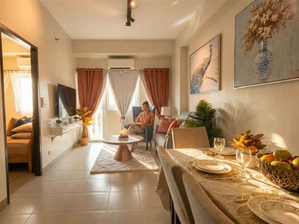 Fully Furnished 1 Bedroom Condo Unit (with an extra room)