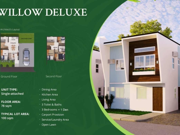 WILLOW DELUXE – Emerald Estates 4-bedroom House