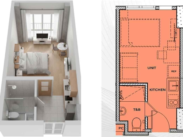 SOHO 1 – Avenir Studio Unit (No Balcony)